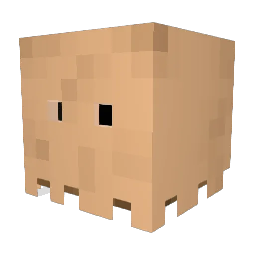 MiNDR Minecraft avatar head, 3D render