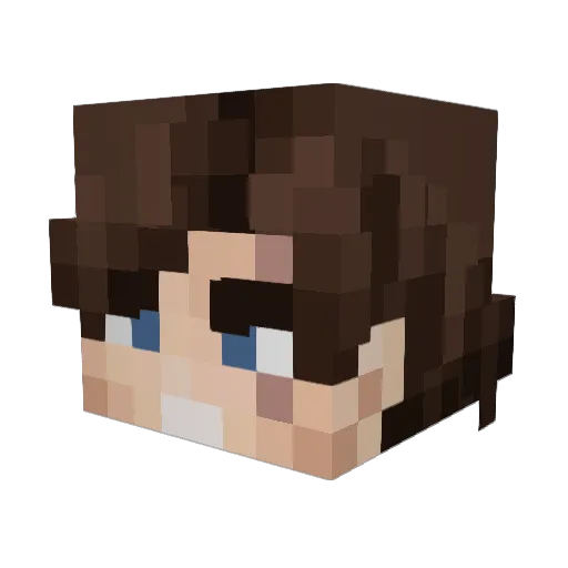 MiNeR2404 Minecraft avatar head, 3D render