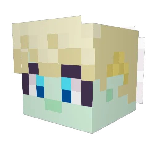 MiNyaMi99 Minecraft avatar head, 3D render