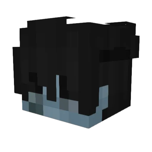 MiQvi Minecraft avatar head, 3D render