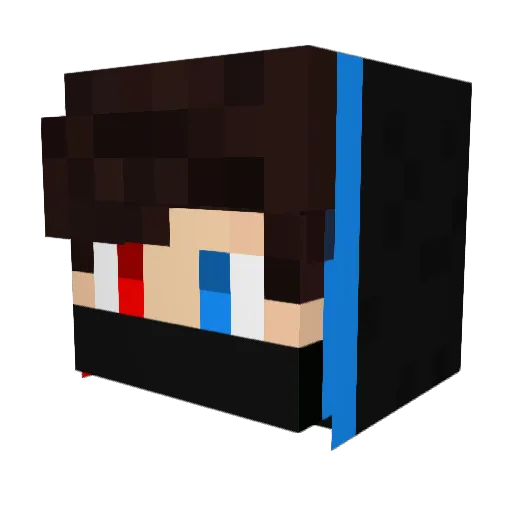 MiRM_ Minecraft avatar head, 3D render