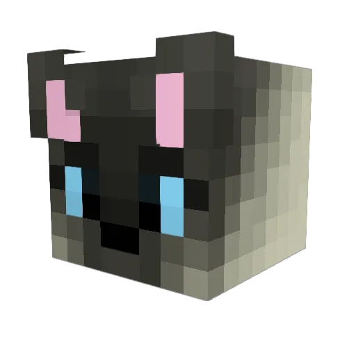 MiRet_Lerans Minecraft avatar head, 3D render