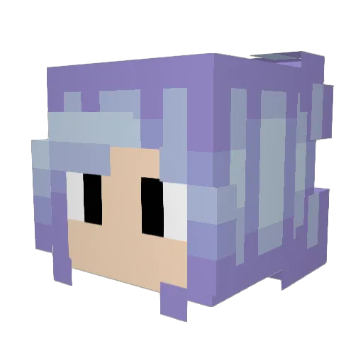 MiRi1901 Minecraft avatar head, 3D render