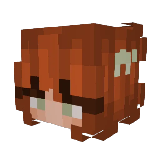 MiSTaKeZ13 Minecraft avatar head, 3D render