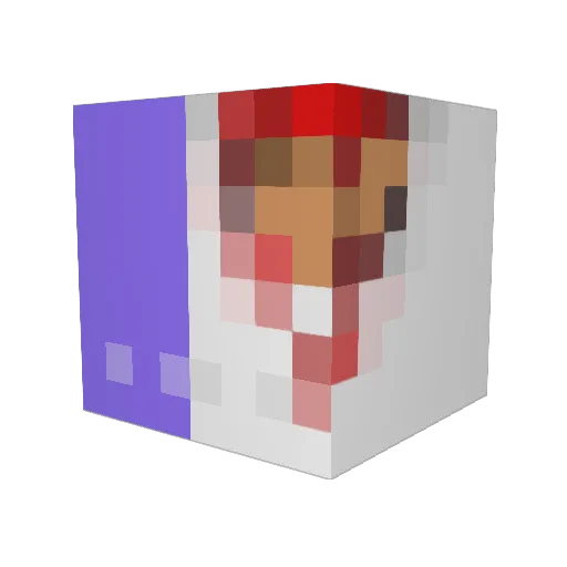 MiSkynet Minecraft avatar head, 3D render