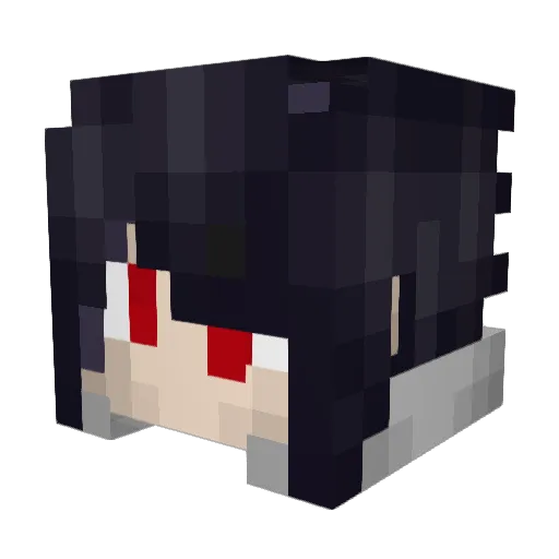 MiTsu93 Minecraft avatar head, 3D render