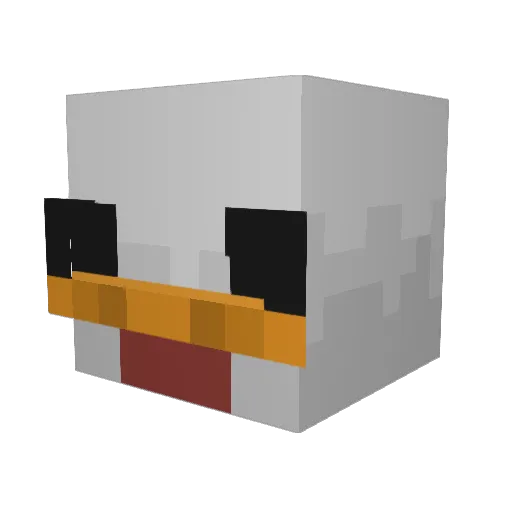 MiXXer123 Minecraft avatar head, 3D render