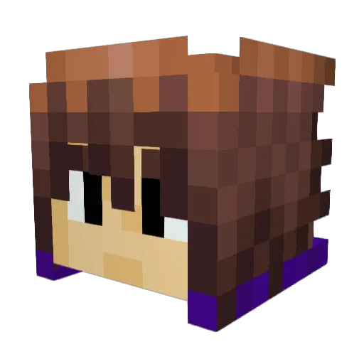 MiXid0 Minecraft avatar head, 3D render