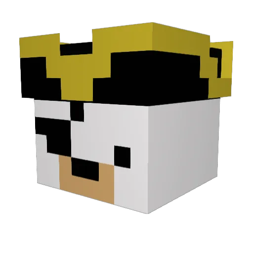 MiXiong Minecraft avatar head, 3D render