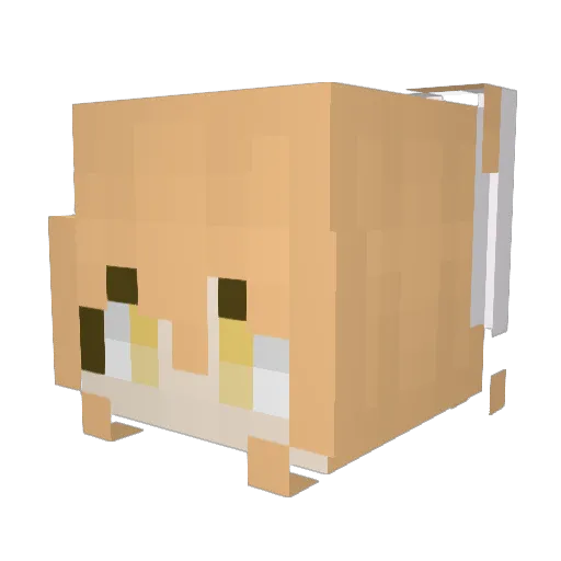 Mi_0v0 Minecraft avatar head, 3D render