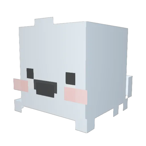 Mi__Umm Minecraft avatar head, 3D render