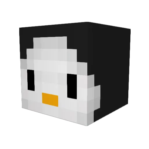 Mi_n_o Minecraft avatar head, 3D render