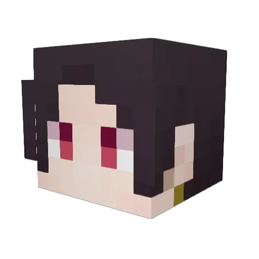 Mia2727 Minecraft avatar head, 3D render