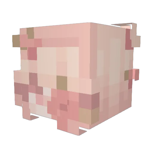 Mia3240 Minecraft avatar head, 3D render