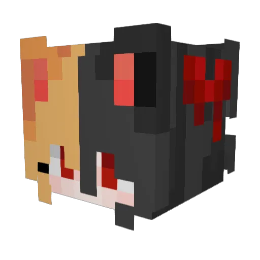 MiaCP Minecraft avatar head, 3D render