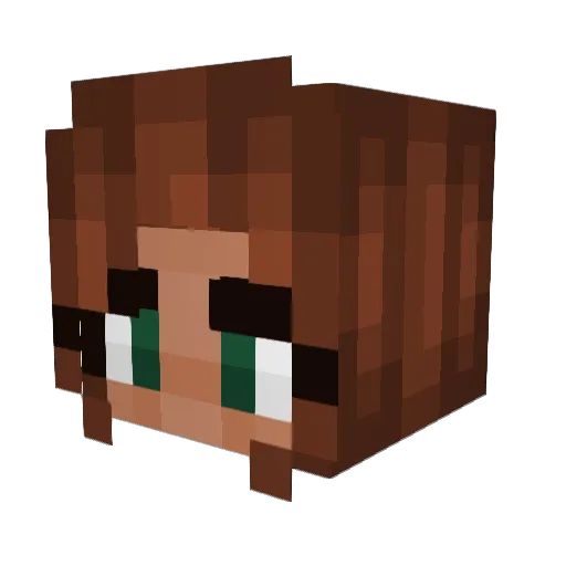 MiaGames2005 Minecraft avatar head, 3D render