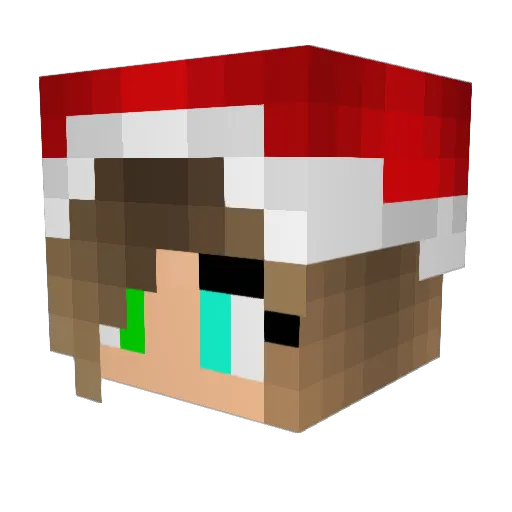 MiaGordon Minecraft avatar head, 3D render