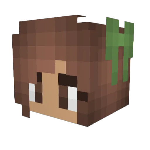 MiaHayden Minecraft avatar head, 3D render