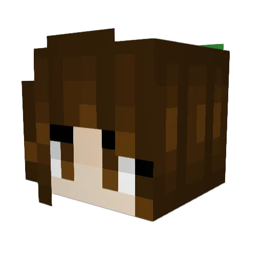 MiaMeowSnape Minecraft avatar head, 3D render