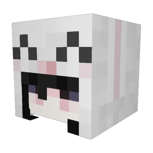 MiaPl4ys Minecraft avatar head, 3D render