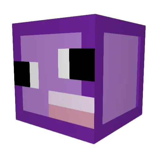 MiaPottah Minecraft avatar head, 3D render