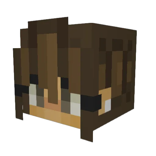 MiaRose66 Minecraft avatar head, 3D render