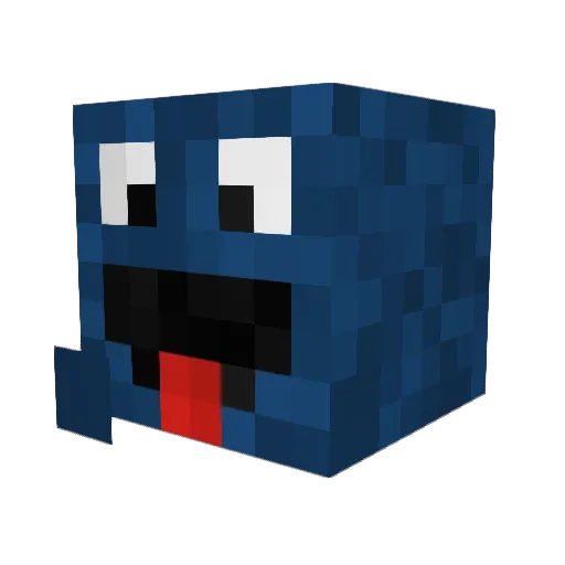 MiaSi Minecraft avatar head, 3D render