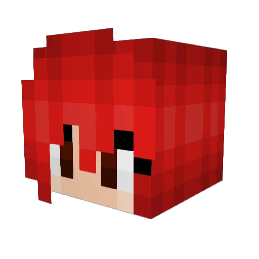 MiaSlammer Minecraft avatar head, 3D render