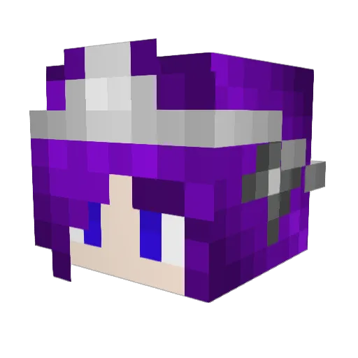 MiaTheMystic Minecraft avatar head, 3D render
