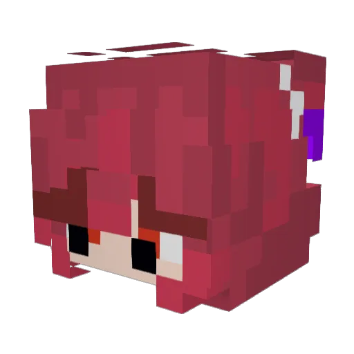 MiaWasFound1996 Minecraft avatar head, 3D render