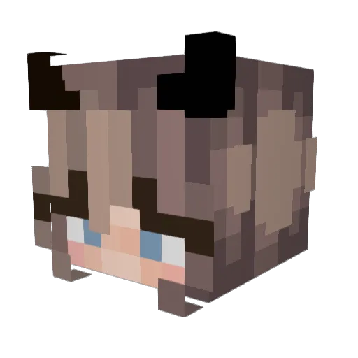 Mia_2014 Minecraft avatar head, 3D render