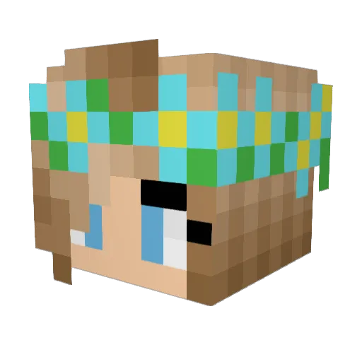 Mia_Lithia Minecraft avatar head, 3D render