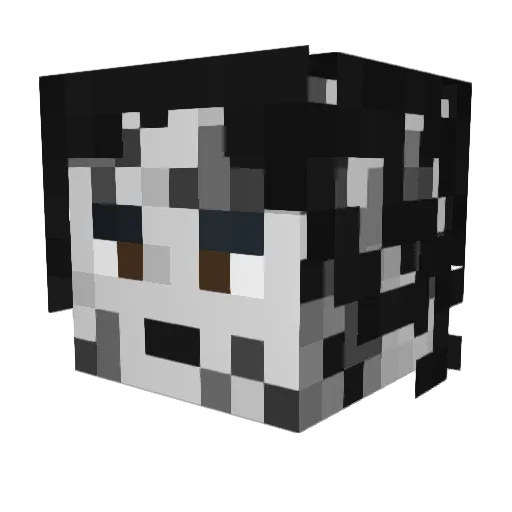 Mia_OH Minecraft avatar head, 3D render