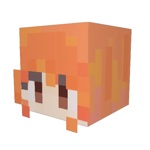 Mia_brtn Minecraft avatar head, 3D render