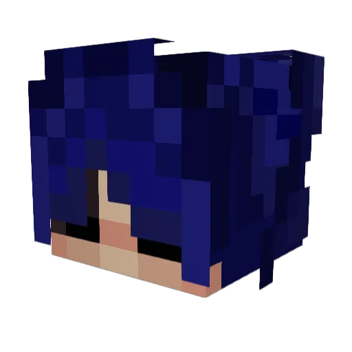 Mia_kevin Minecraft avatar head, 3D render