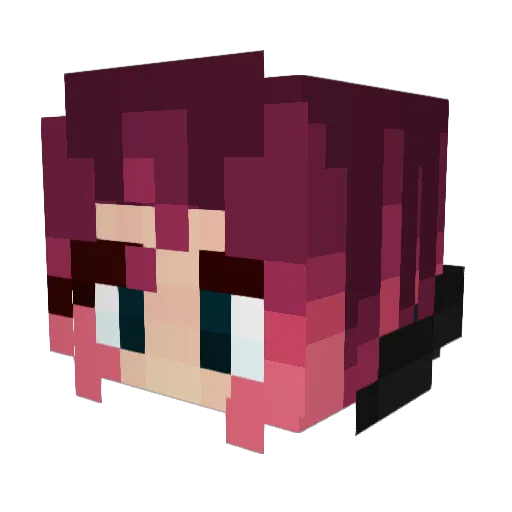 Miaa45 Minecraft avatar head, 3D render