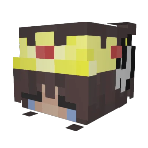 Miaa_GER Minecraft avatar head, 3D render