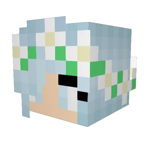 Miaa__9 Minecraft avatar head, 3D render