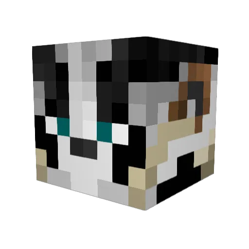 MiahPlays Minecraft avatar head, 3D render
