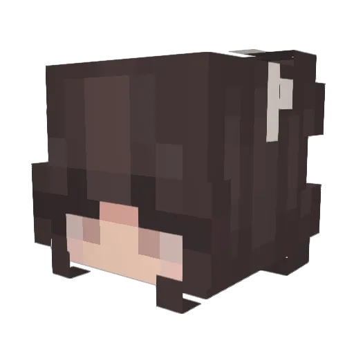 Miajade10 Minecraft avatar head, 3D render
