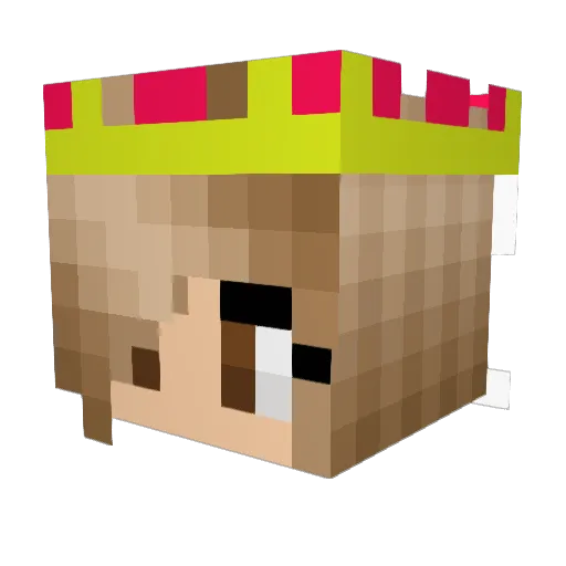Miajoplayer_ Minecraft avatar head, 3D render