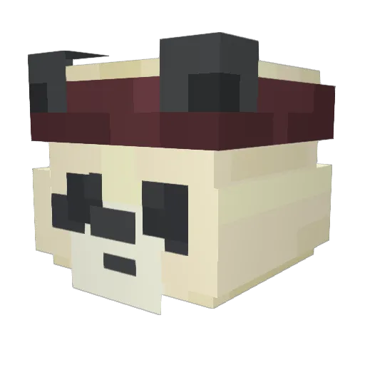 Miakotony Minecraft avatar head, 3D render
