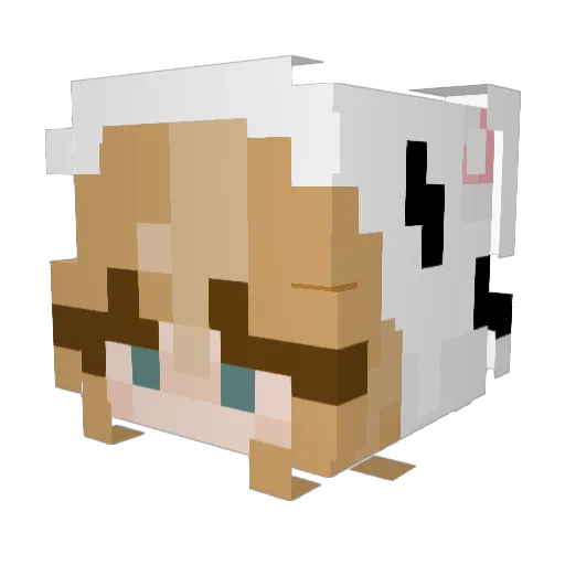 MiamPotat Minecraft avatar head, 3D render