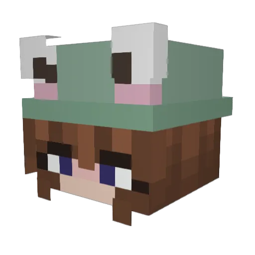 MiamiMiguel Minecraft avatar head, 3D render