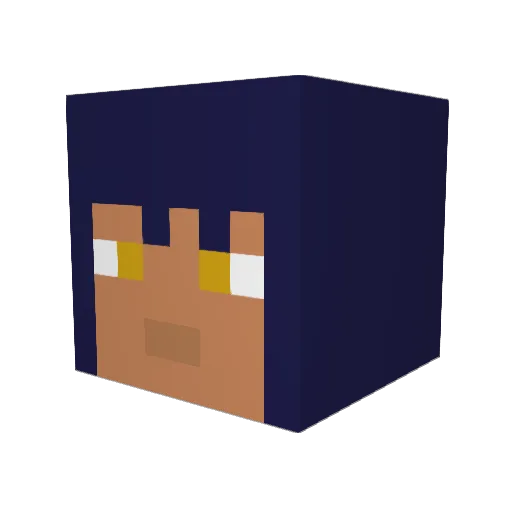 Miami_wendigo Minecraft avatar head, 3D render