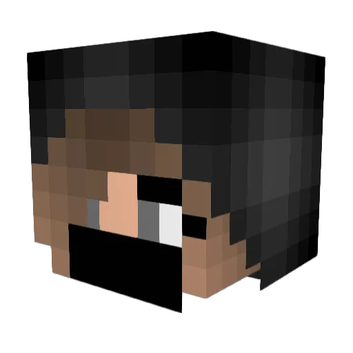 Miamyass0 Minecraft avatar head, 3D render