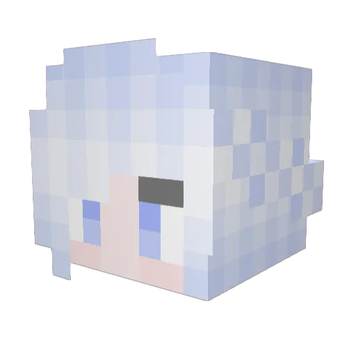 MianFeng Minecraft avatar head, 3D render
