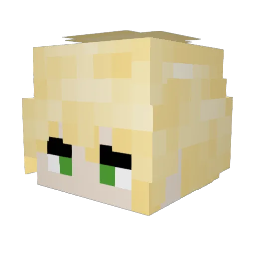 MianTuanX Minecraft avatar head, 3D render