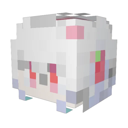 MianXin Minecraft avatar head, 3D render