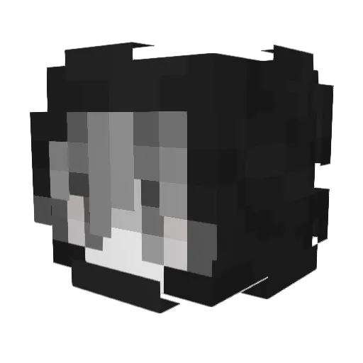 Mianity Minecraft avatar head, 3D render